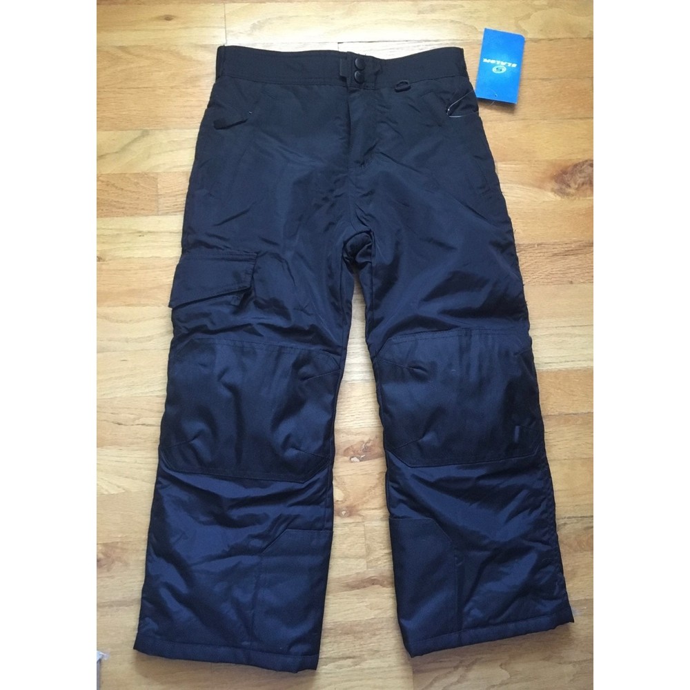slalom 6-7 black snow pants